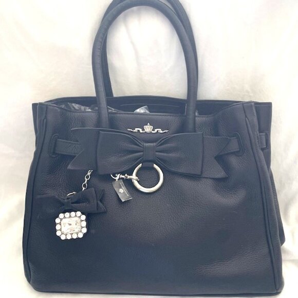 My Flat in London “Trust Fund” Handbag – Black Leather Tote - NWT - Picture 2 of 6